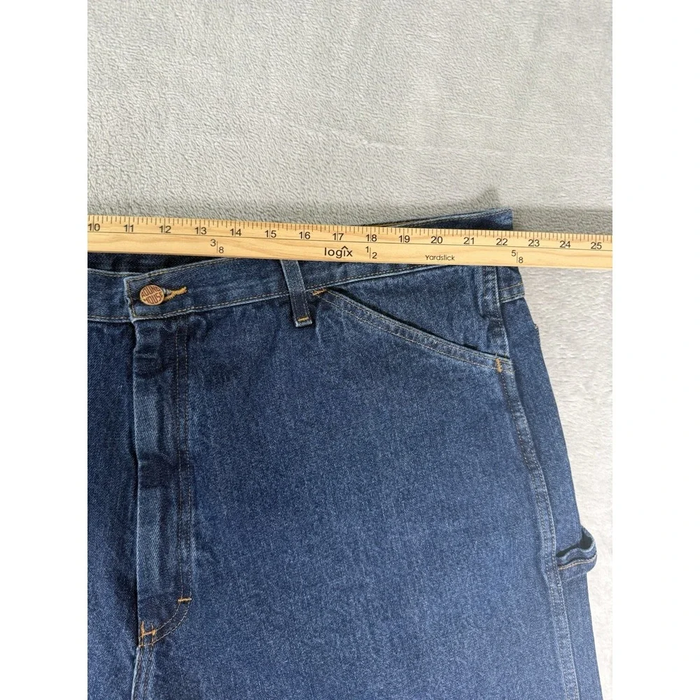 Round House Carpenter Jeans Men's 44x34 Blue Denim Made In USA Vintage